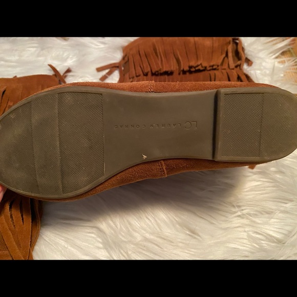 Lauren Conrad suede fringe boots - Picture 3 of 5